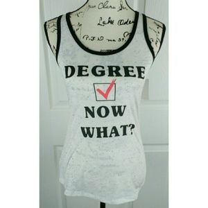 NWT Awake black & white racer back tank, size xs